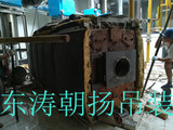 北京起重搬运丰台燃气旧锅炉拆出人工平移吊装口吊装地面